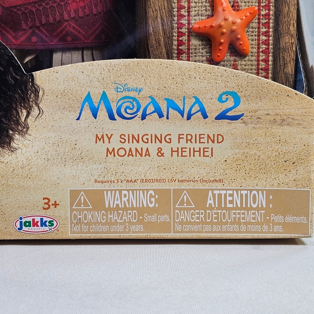 New Disney Moana 2 My Singing Friend Moana & Heihei Singing Talking Doll Jakks - Picture 7 of 8